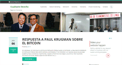 Desktop Screenshot of cuadrantederecho.com